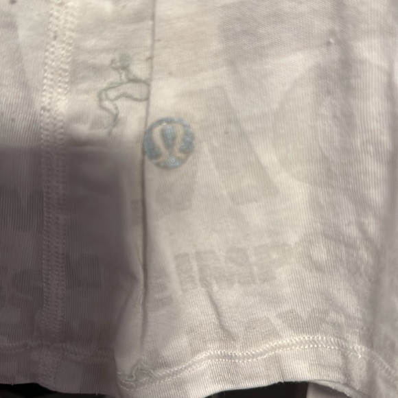 EUC Lululemon White/Sheer Long Sleeve Fitness Top w/Thumb holes - Picture 5 of 5